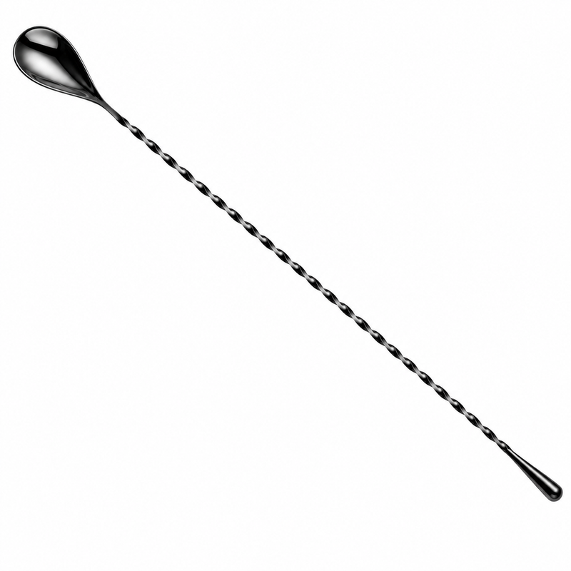 Barfly 16" Japanese Style Bar Spoon with Weighted End, Gun Metal Black