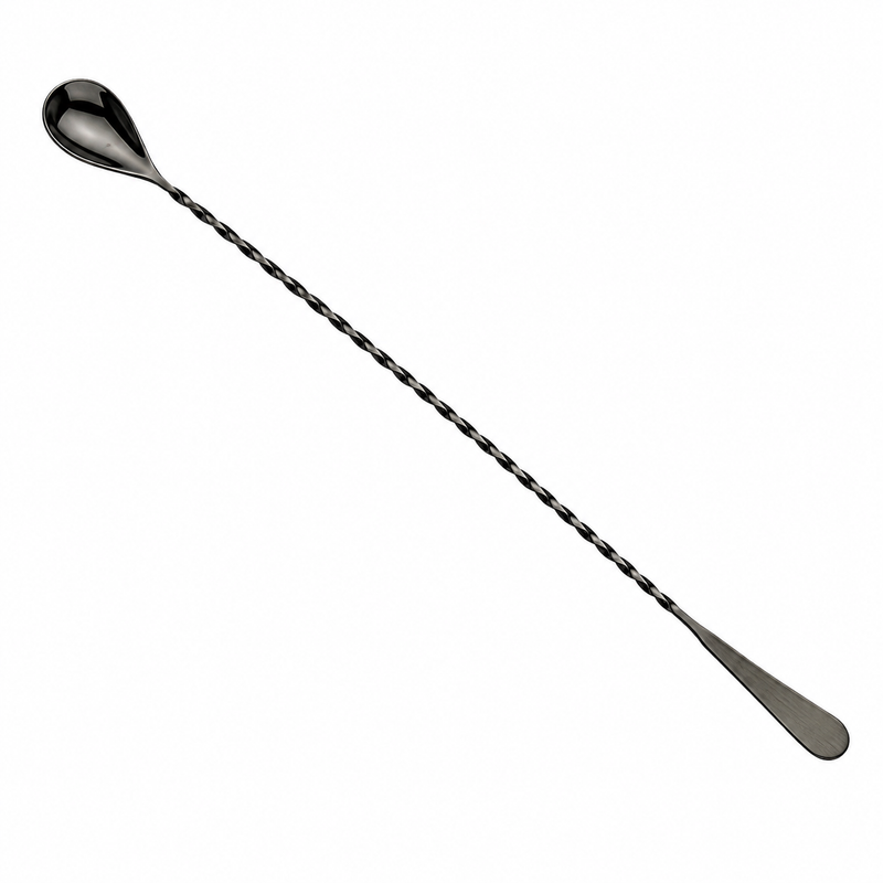 Barfly 17" Japanese Style Bar Spoon, Gun Metal Black