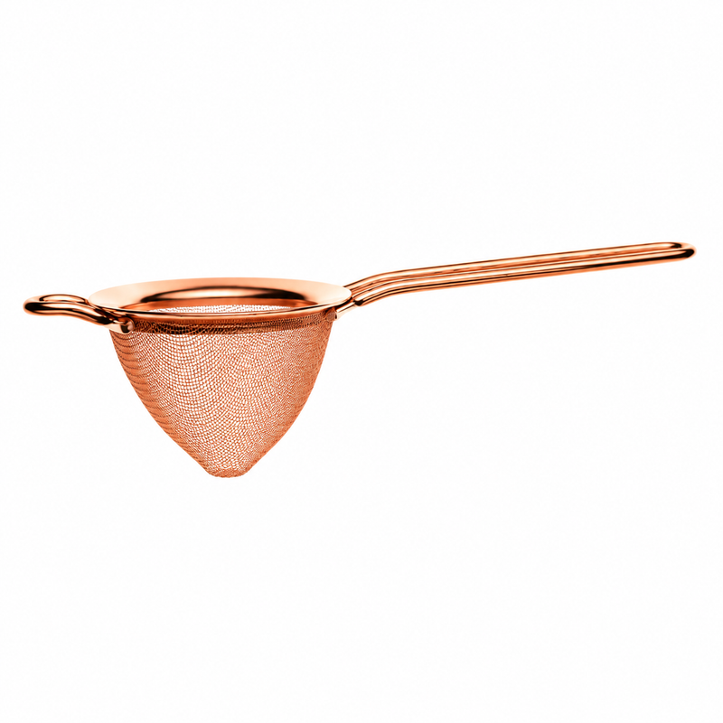 Barfly Fine Mesh Strainer, Copper Plated