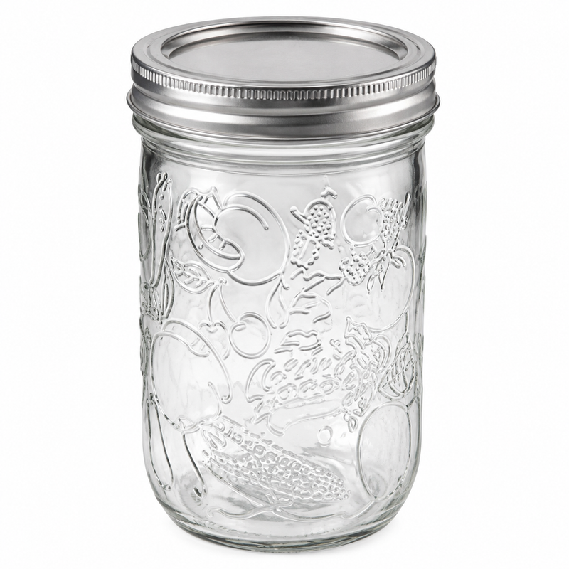 Bernardin 500 ml Wide Mouth Mason Jar Glass 12 /Case