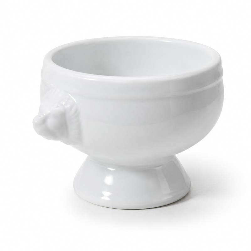 Bia 12 Oz Lion's Head Soup Bowl, White