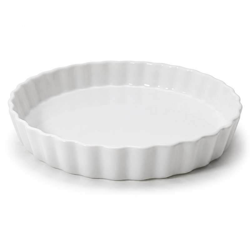 Bia Cordon Bleu 10" Round Quiche / Tart Dish, White