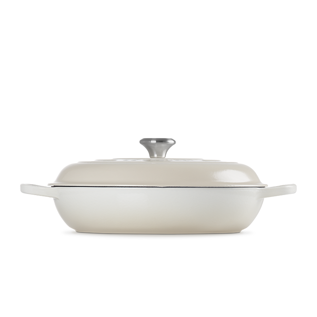 Le Creuset Braiser, Meringue, 4.7L