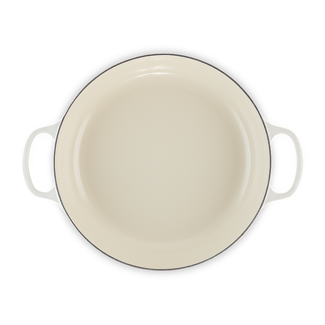 Le Creuset Braiser, Meringue, 4.7L