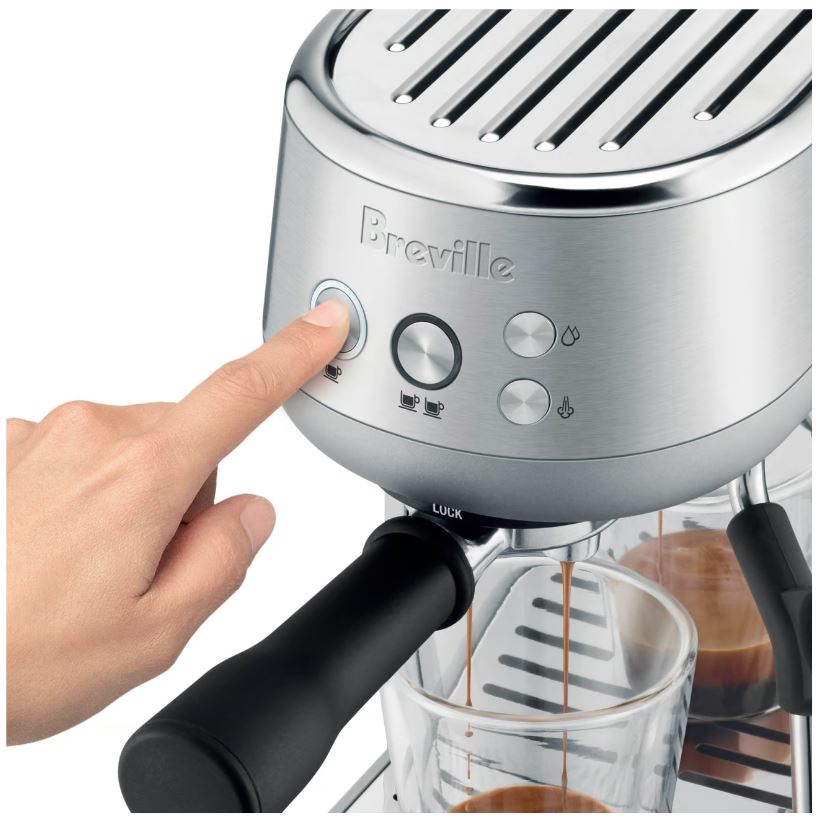 Breville The Bambino Espresso Machine, Brushed Stainless