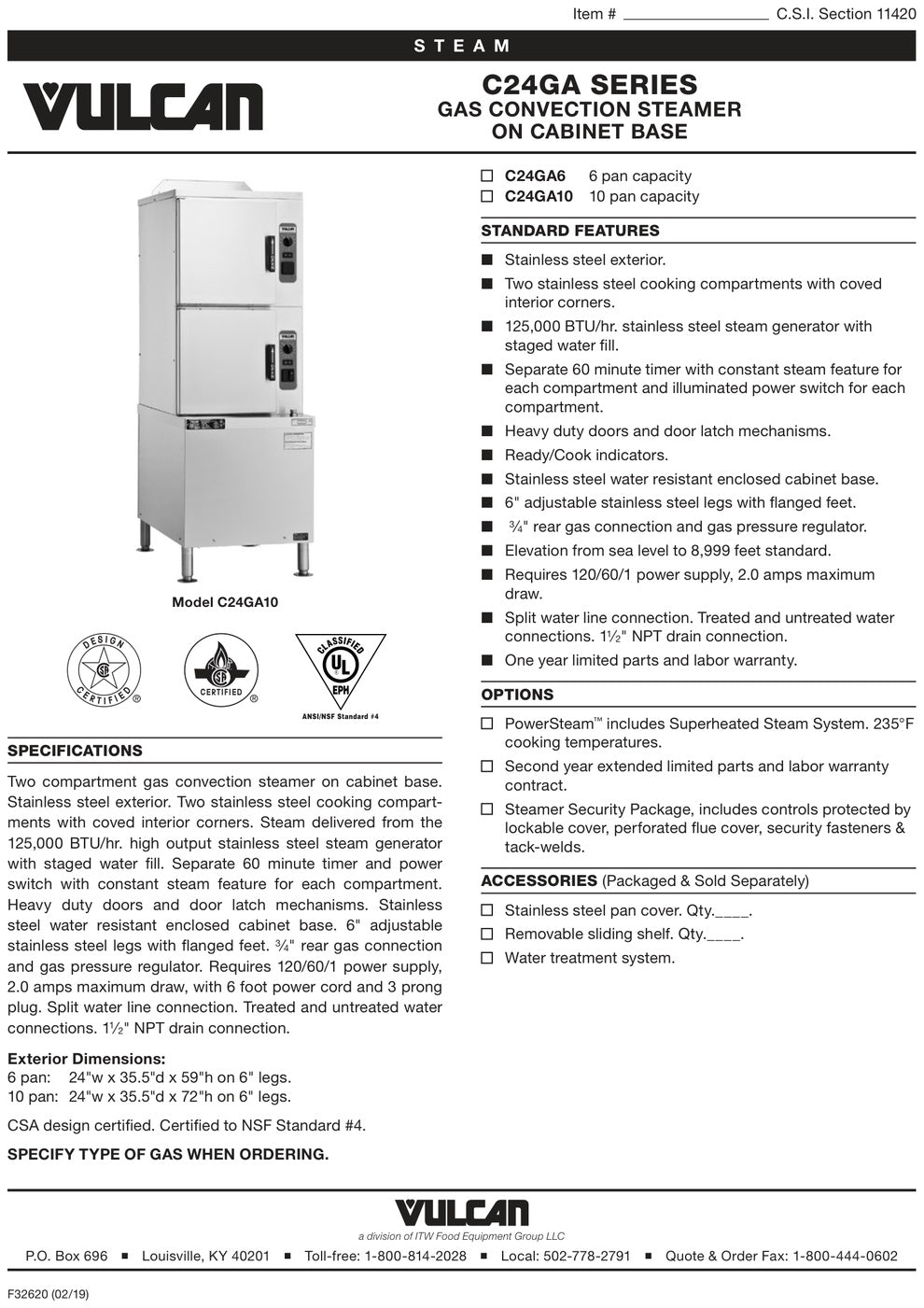 Spec Sheet