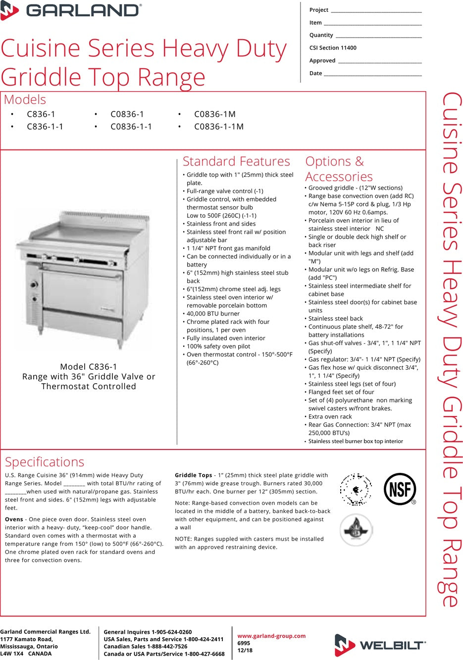Spec Sheet
