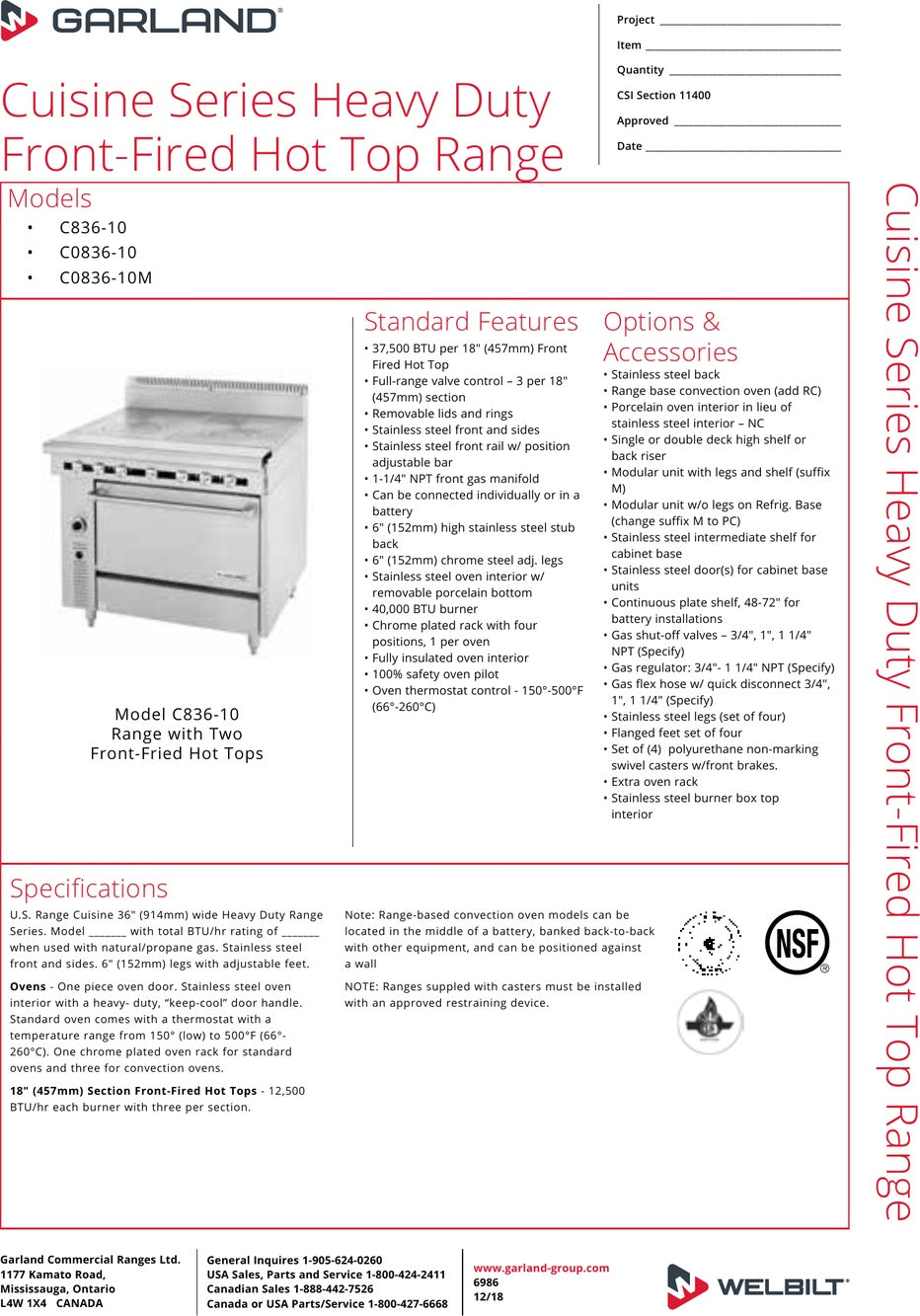 Spec Sheet