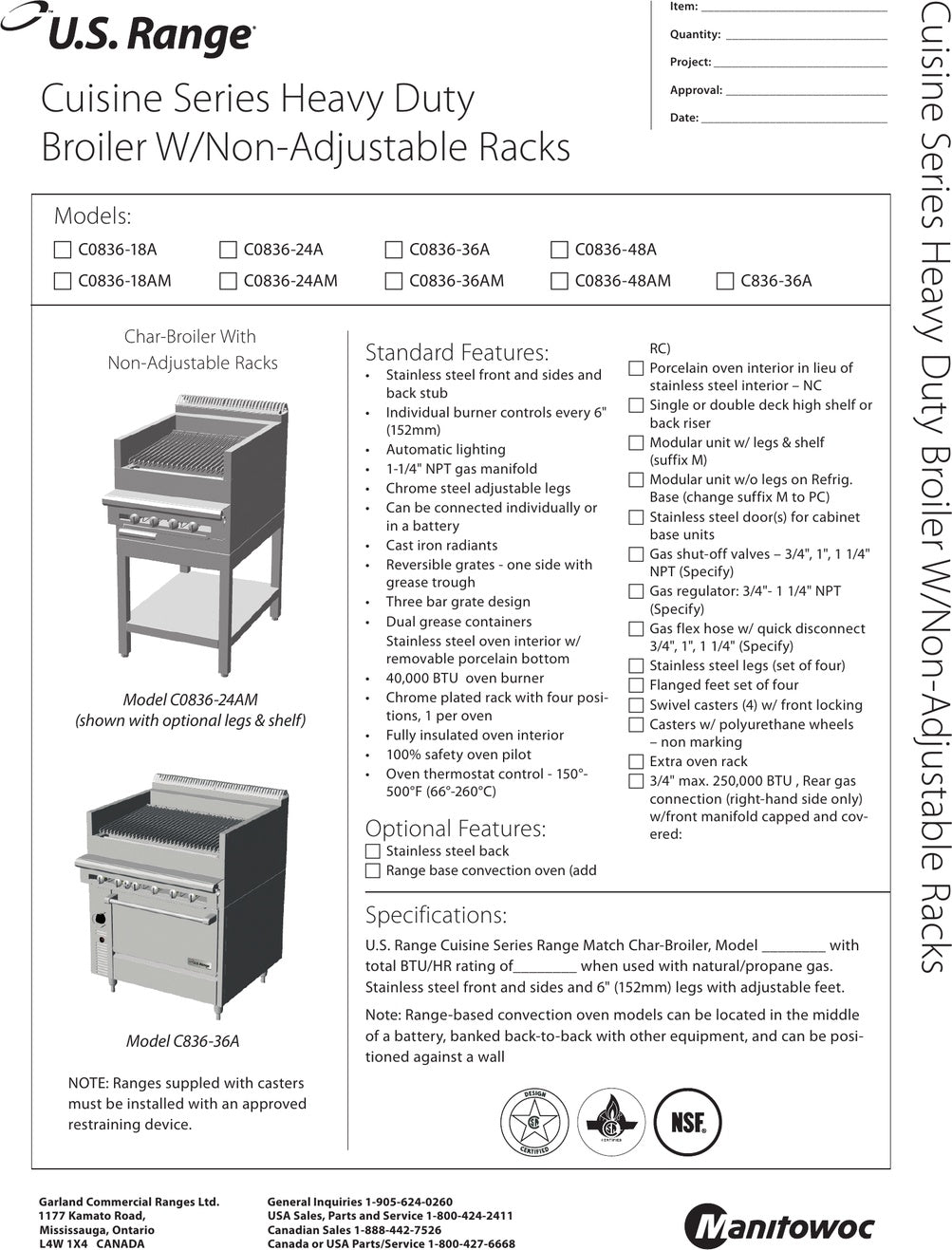 Spec Sheet