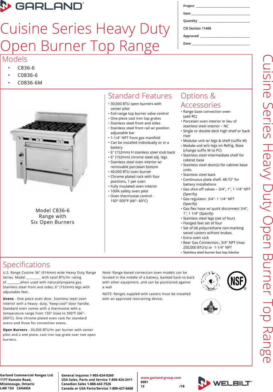 Spec Sheet