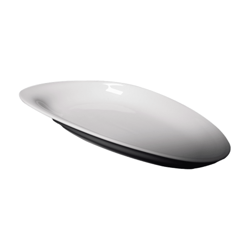 Cameo Pearl 10" Platter Triangular, 36 /Case