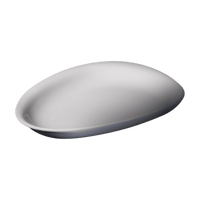 Cameo Pearl 8"  Plate Triangular, 36 /Case