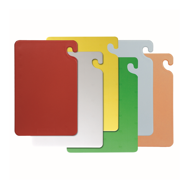 San Jamar 15" x 20" Cutting Board 6 Piece Set, Assorted Colours