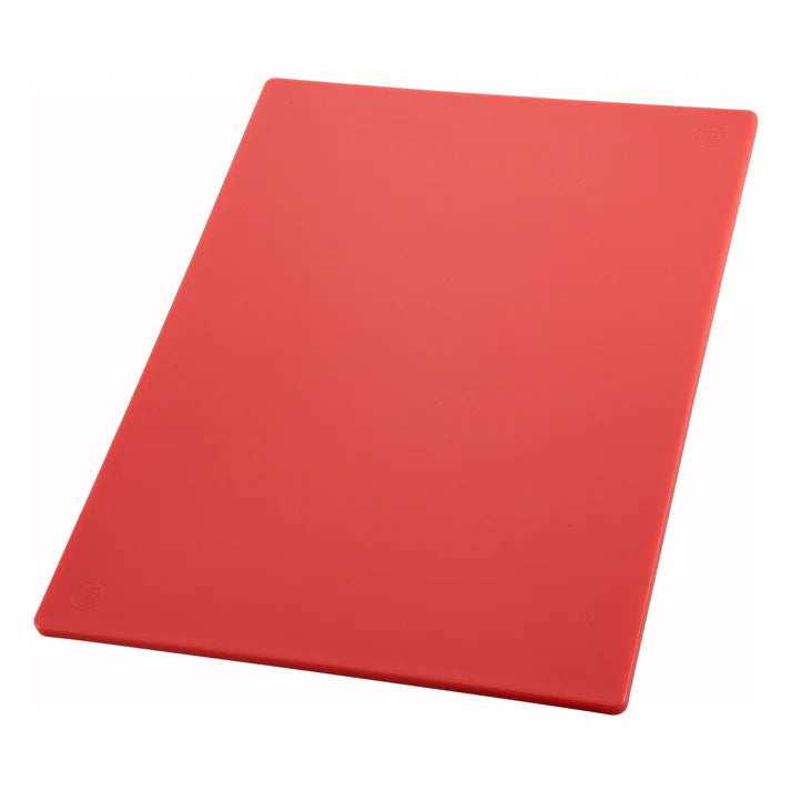 Winco 15" x 20" Cutting Board, Red