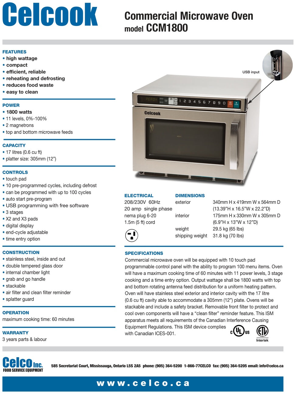 Spec Sheet