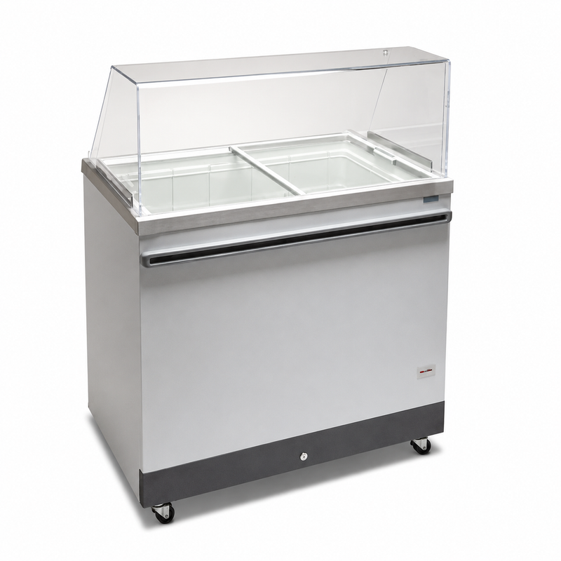 Celcold 58.7" Food Sneeze Guard For CF59SG Ice Cream Cabinets