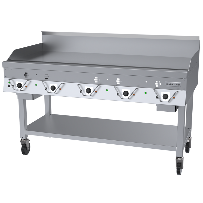 Garland Master Series 60" Countertop Griddle with Control Protective Shield, Natural Gas