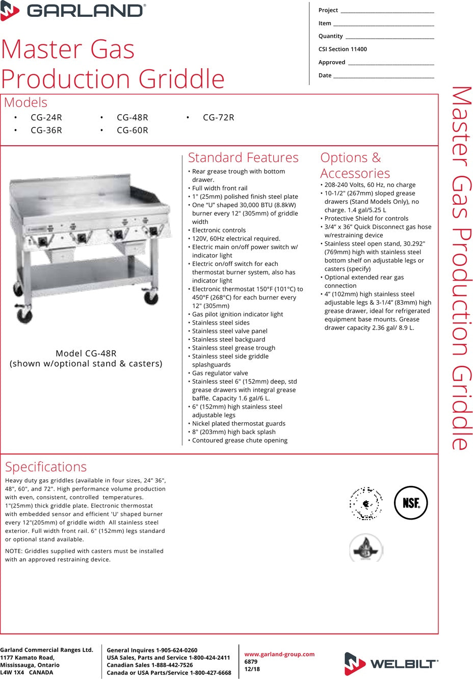 Spec Sheet
