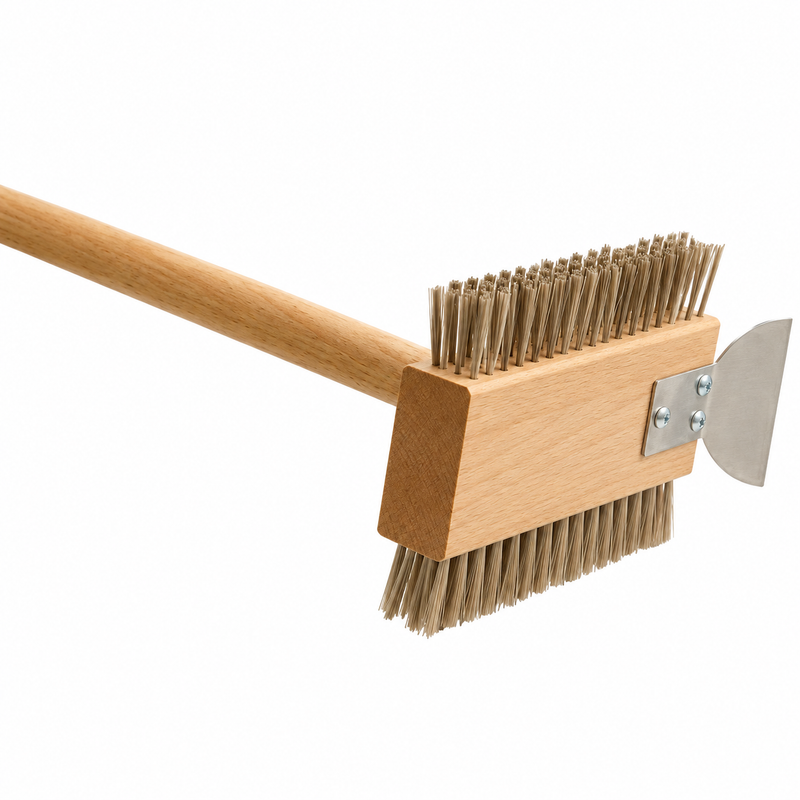 Felton Classic Double Sided Grill Brush, 30" Handle