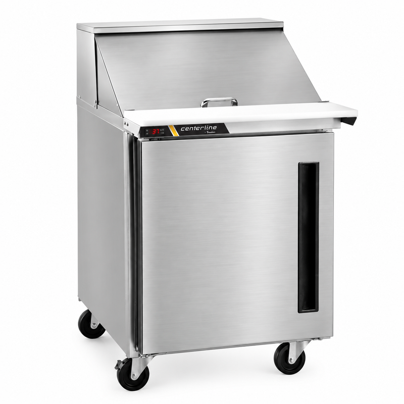 Centerline 27" Sandwich Prep Table with 1 Solid Right Hinge Door
