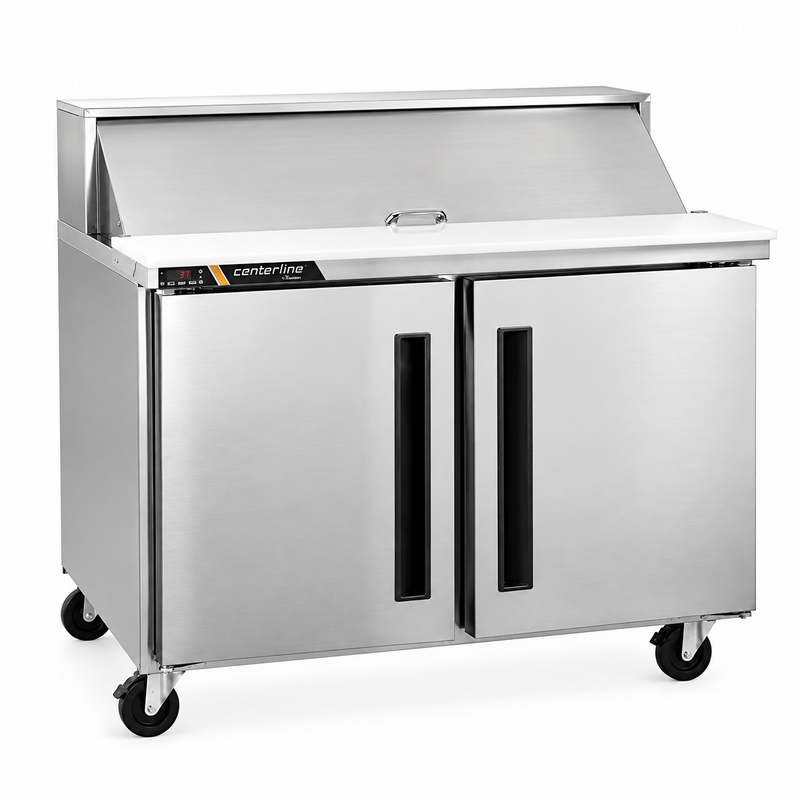 Centerline 48" Sandwich Prep Table with 2 Solid Doors