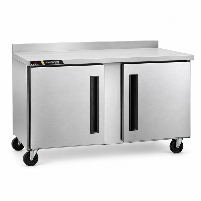 Centerline 60" Worktop Freezer with 2 Solid Doors