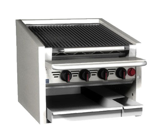 Magikitch'n 36" Countertop Radiant Charbroiler w/ Scround Grid Natural Gas