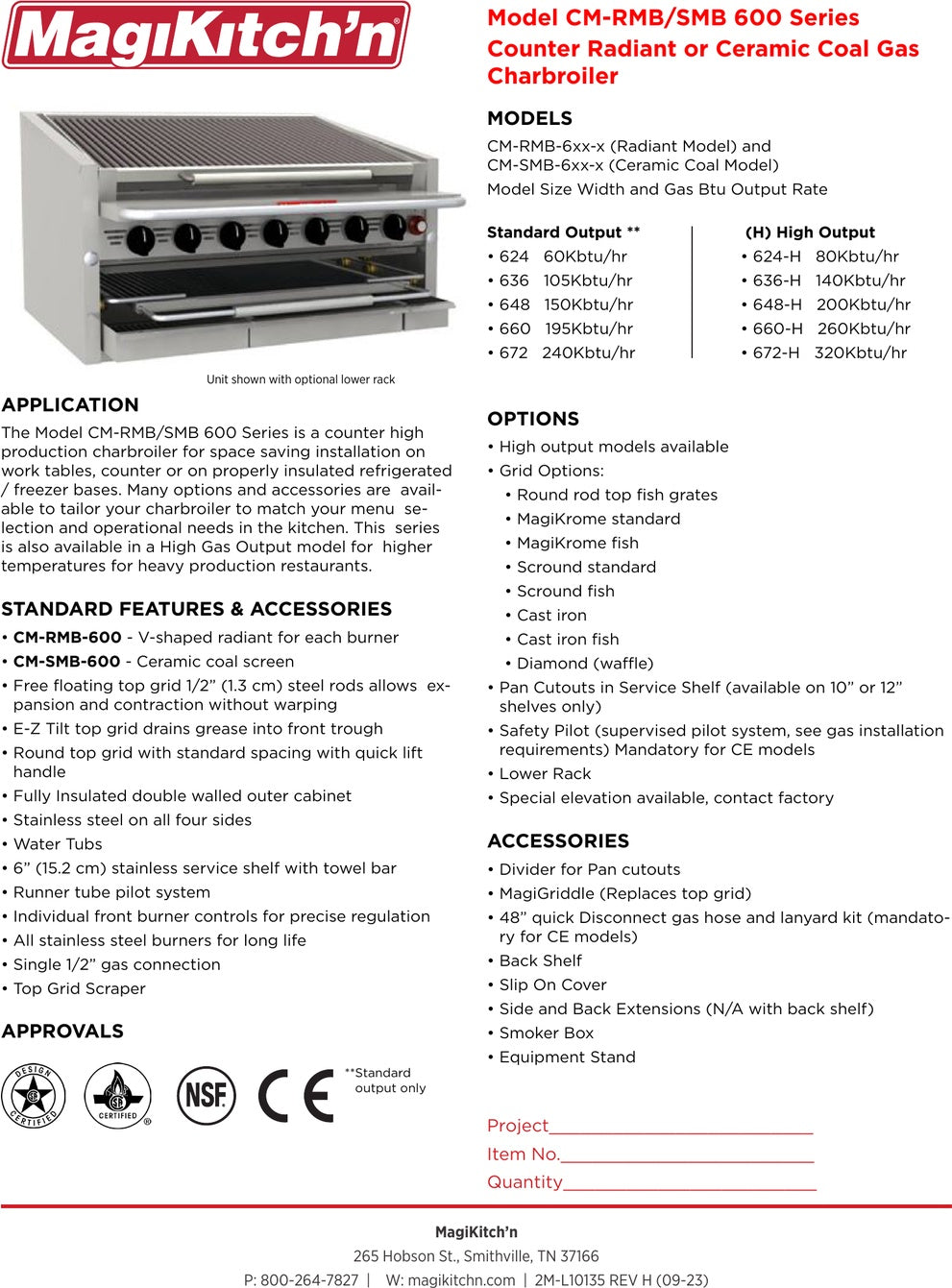Spec Sheet