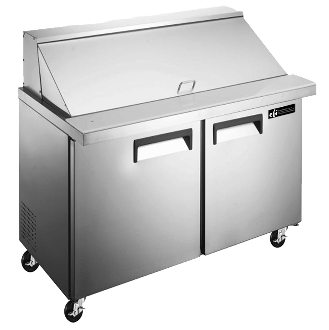 EFI X-Line 36" Megatop Refrigerated Top Prep Table with 2 Solid Doors