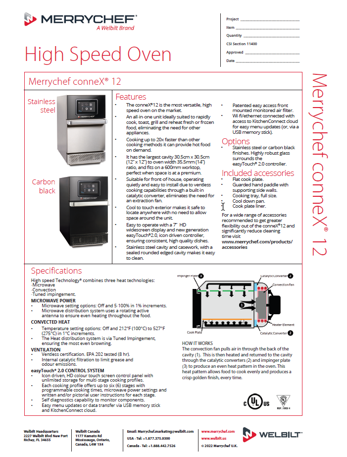 Specs Sheet