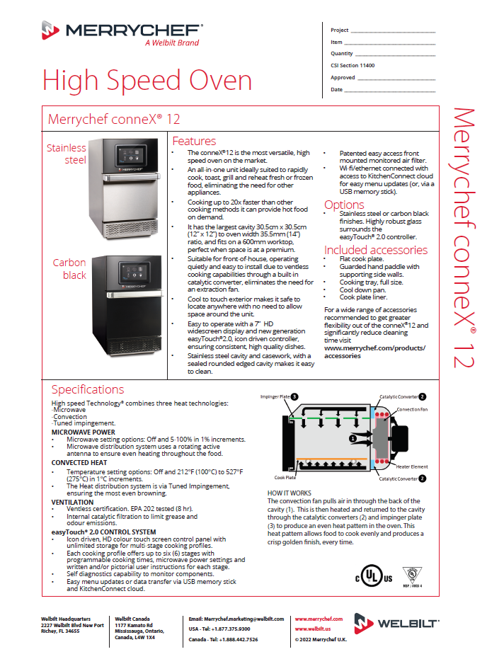 Specs Sheet