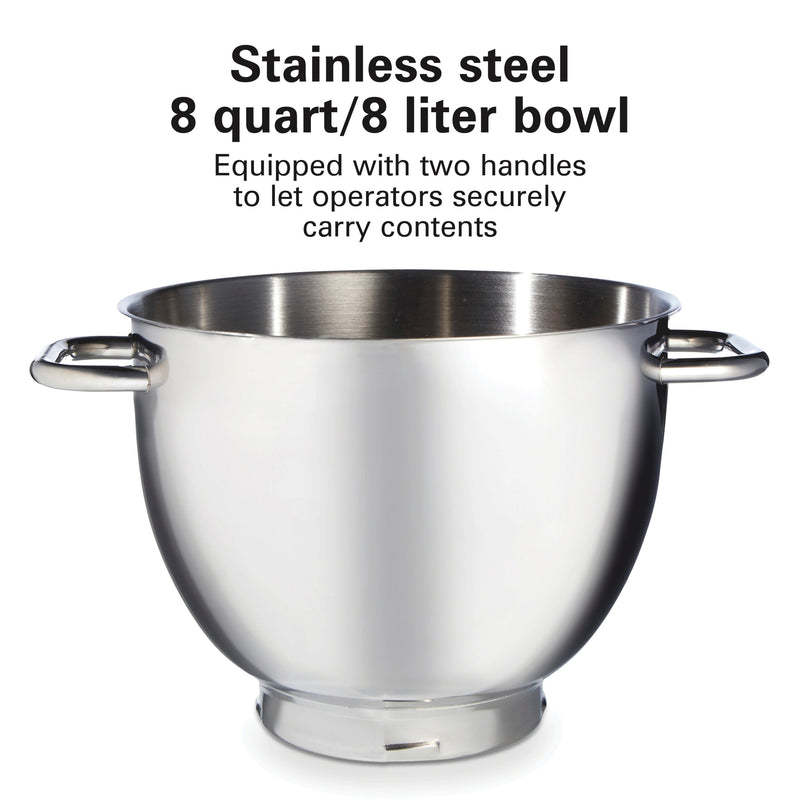Hamilton Beach CPM800 8 Qt Planetary Stand Mixer, 7 Speed