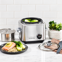 Cuisinart 4 Cup Rice Cooker, Stainless Steel