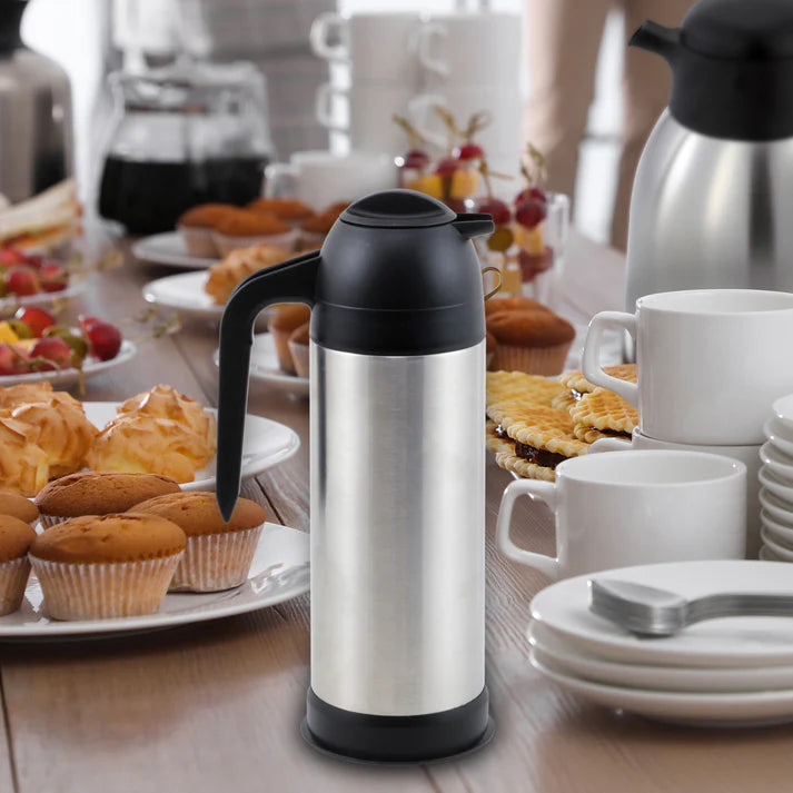 Winco 33 Oz Insulated Creamer, Double Wall Stainless Steel