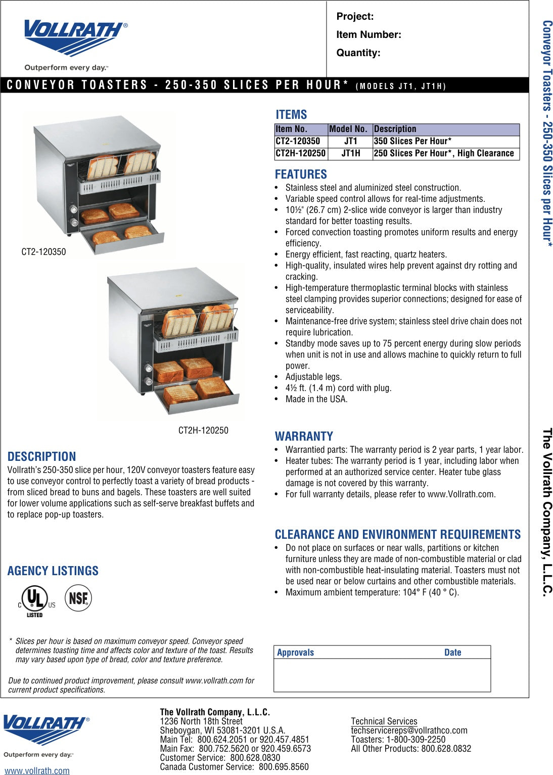 Spec Sheet