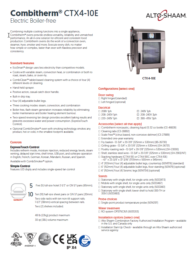 Specs Sheet