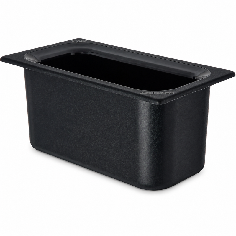 Carlisle Coldmaster 1/3 Size Insulated Food Pan, 6" Deep, Black