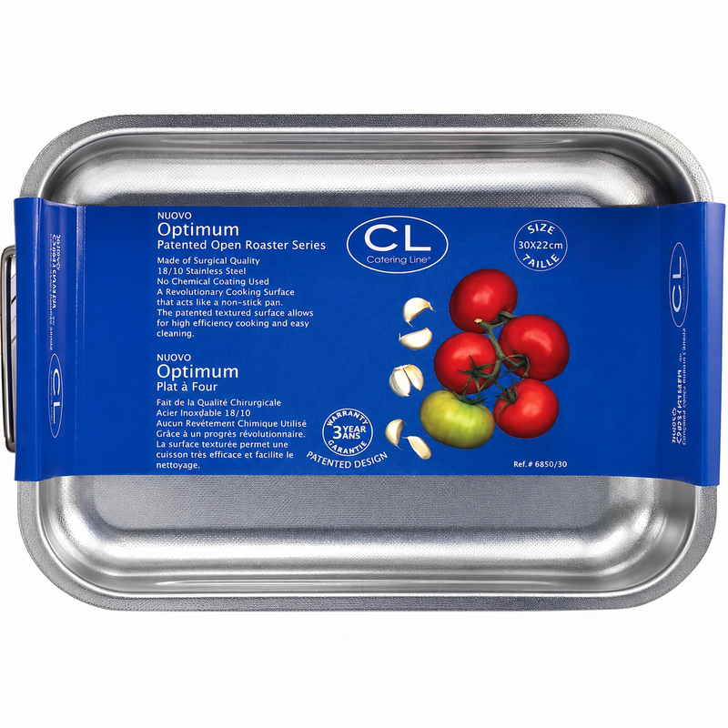Catering Line Nuovo Optimum 7.5" x 10" Roasting Pan, Stainless Steel