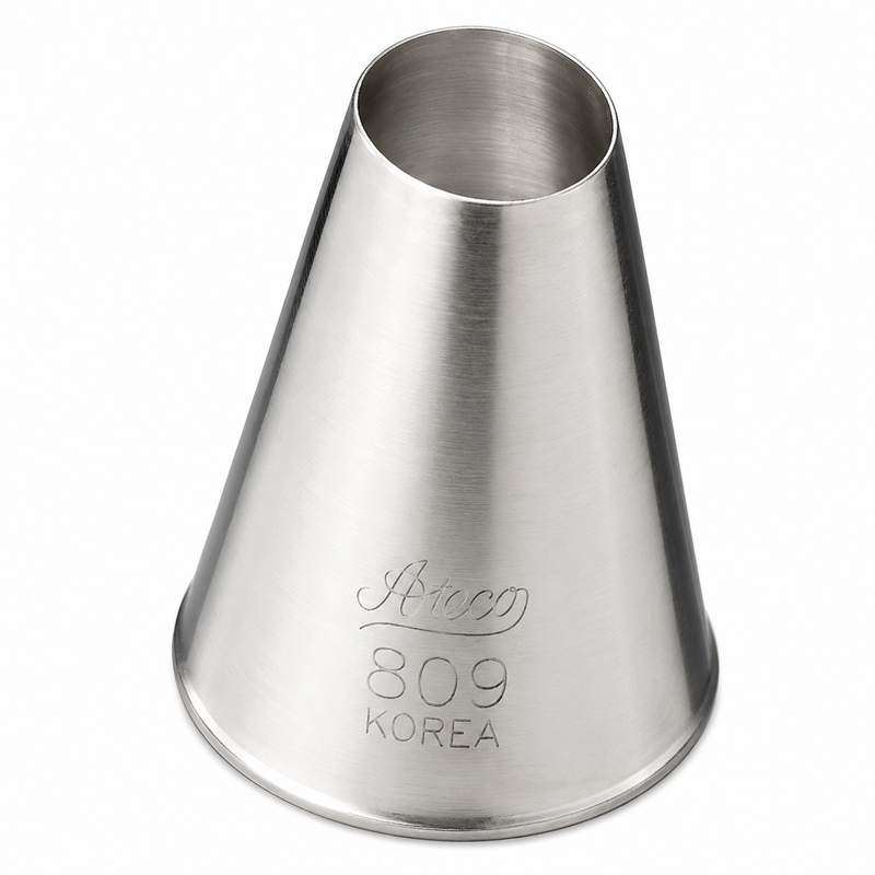 Ateco 11/16" Plain Piping Tip, Stainless Steel