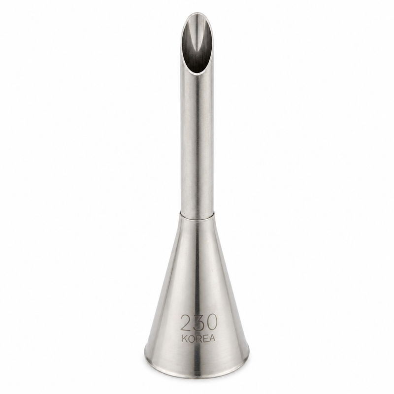 Ateco Small Bismark Piping Tip, Stainless Steel