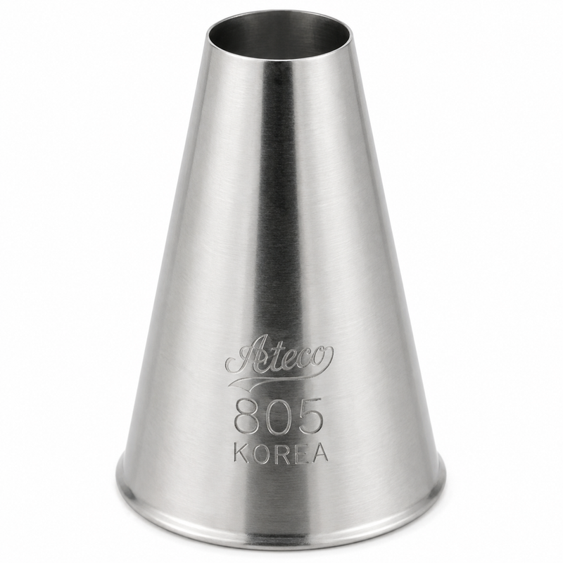 Ateco 7/16 Plain Piping Tip, Stainless Steel