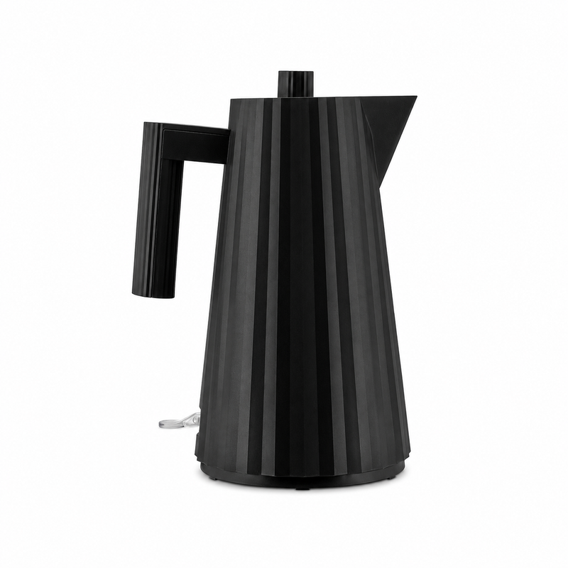 Alessi Plisse 1.7 Litre Electric Kettle, Black - MDL06B/USA