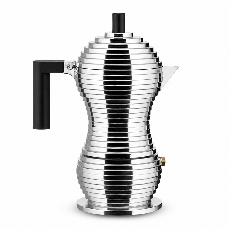 Alessi Pulcina 1 Cup Stovetop Espresso Maker, Black