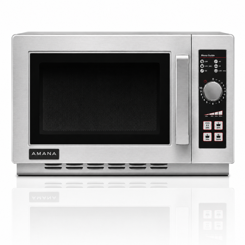 Amana RCS10DSE Microwave 1.2 Cu Ft, Medium Volume, Dial Controls 1000 Watt