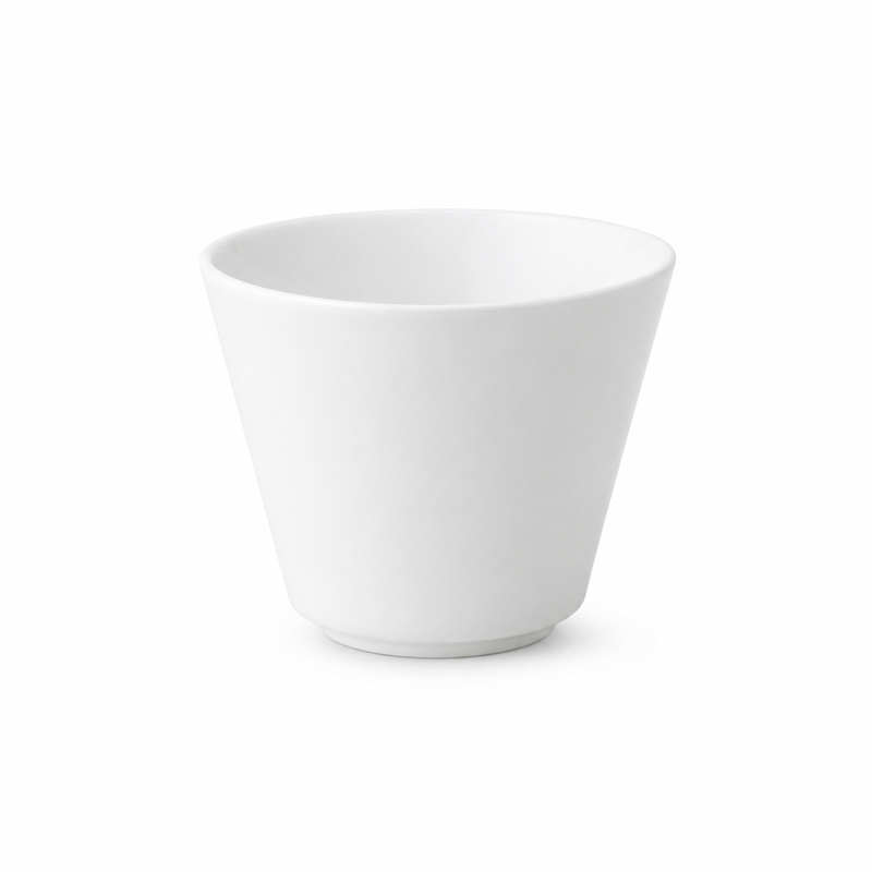 Anton Black 8 Oz Straight Sided Flared Bowl, White  6 /Case