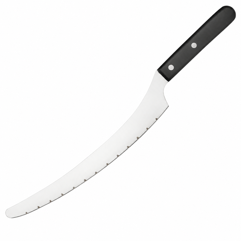 Ateco 10" Cake Knife, Black Handle