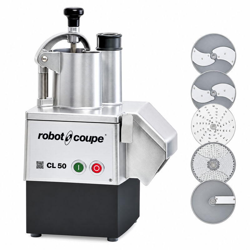 Robot Coupe Continuous Feed Food Processor, 5 Discs, 1.5 HP