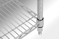 Nella 24" x 60" x 72" Chrome Shelving Kit