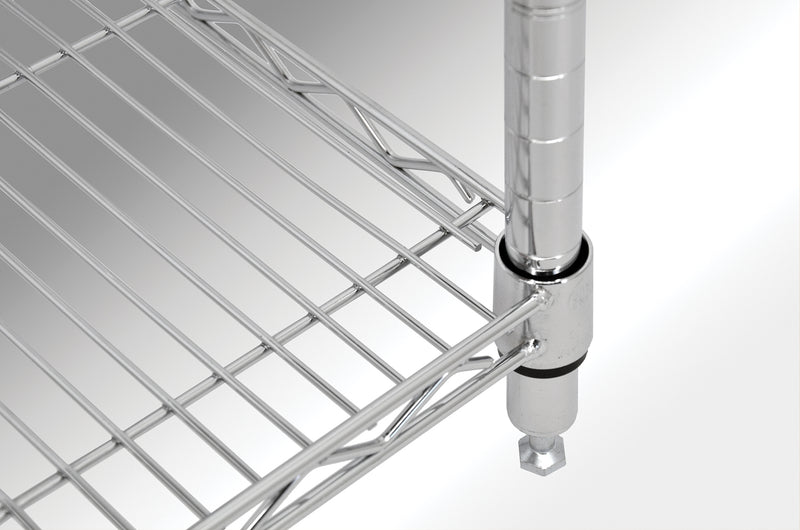 Nella 24" x 60" x 72" Chrome Shelving Kit
