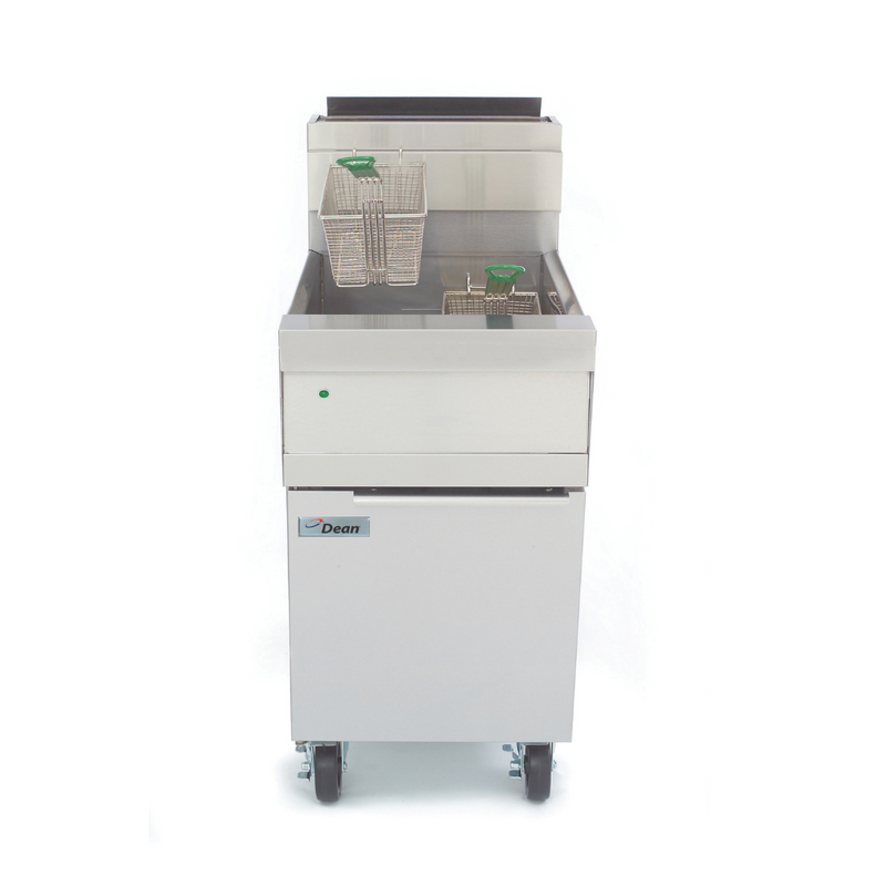 Dean 73 lb Decathlon Floor Fryer Natural Gas 150,000 BTU